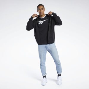 Reebok Classic Vector Kapuzenpullover Herren - Schwarz - DE 716-TEP